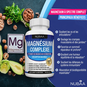 NUBAA Complexe de Magnésium — 8 Formes Biodisponibles